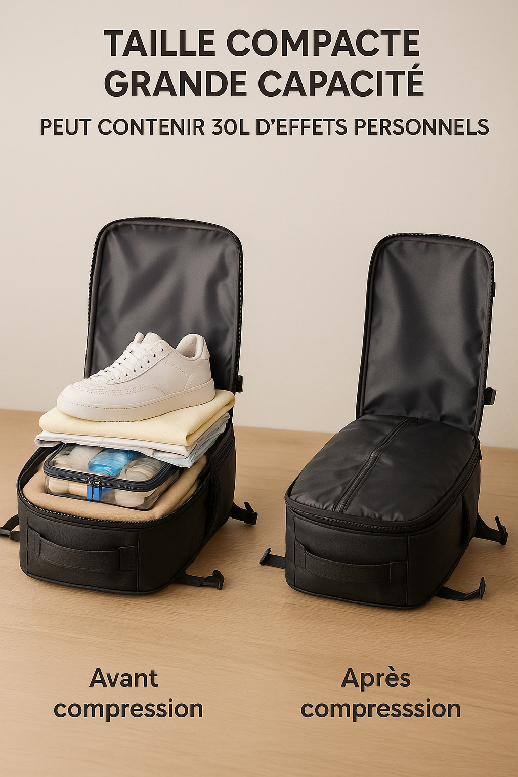 SAC À DOS DE VOYAGE SOUS VIDE TOOPREM®
